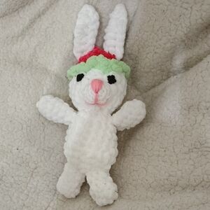 New Handmade Crochet Bunny Plush with Hat